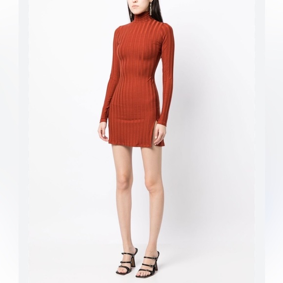 Reformation Libra long-sleeve knit minidress size L - Picture 2 of 8